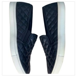 WOMENS BLACK ECENTRCQ STEVE MADDEN SNEAKERS